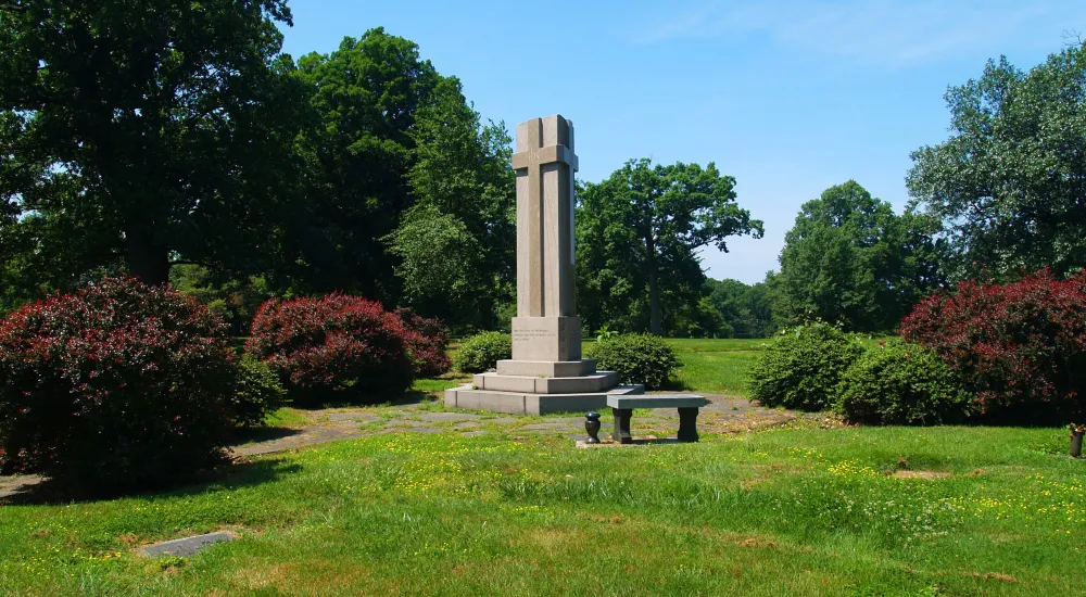 a large monument in a park