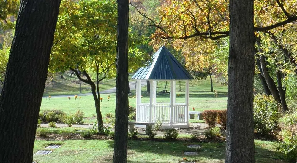 a gazebo in a park