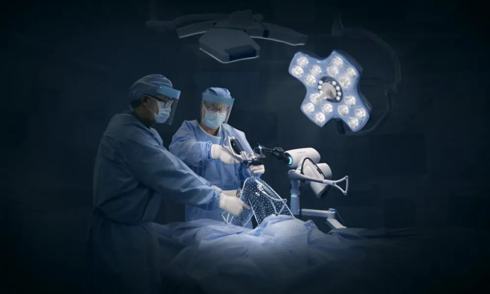 surgical procedure with two doctors
