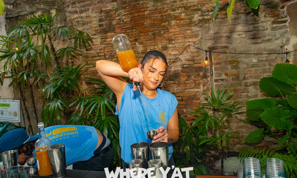 Bardstown Bourbon Company  Green River Kentucky Straight Whiskey tasting testing their bourbon at Sylvain in the French Quarter during the Tales of the Cocktail. #bardstownbourboncompany #sylvain #totc2026