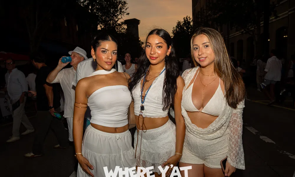 The 32nd Annual Fidelity Bank White Linen Night took  place on Saturday, August 1, 2026 on Julia Street in the Warehouse Arts District with after parties at 504 Funk and the Contemporary Arts Center.