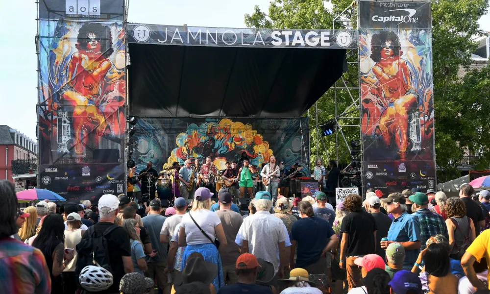 a crowd of people at a concert