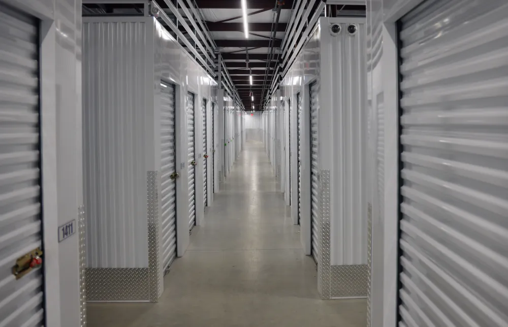 a long hallway with many computer servers