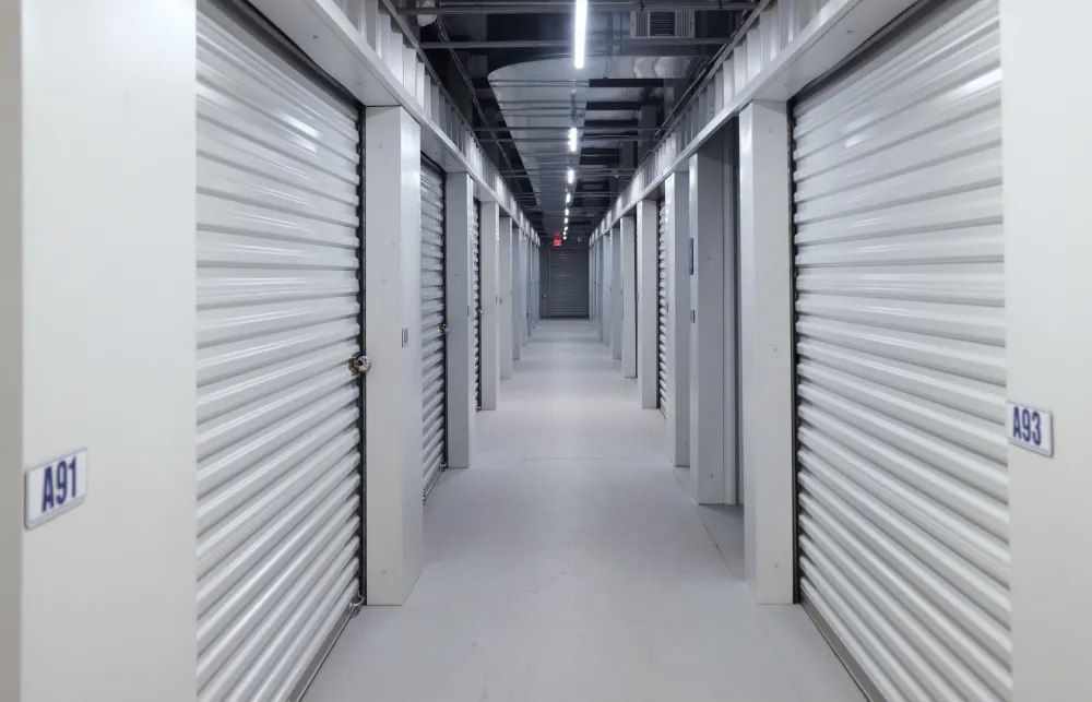 a long hallway with many computer servers