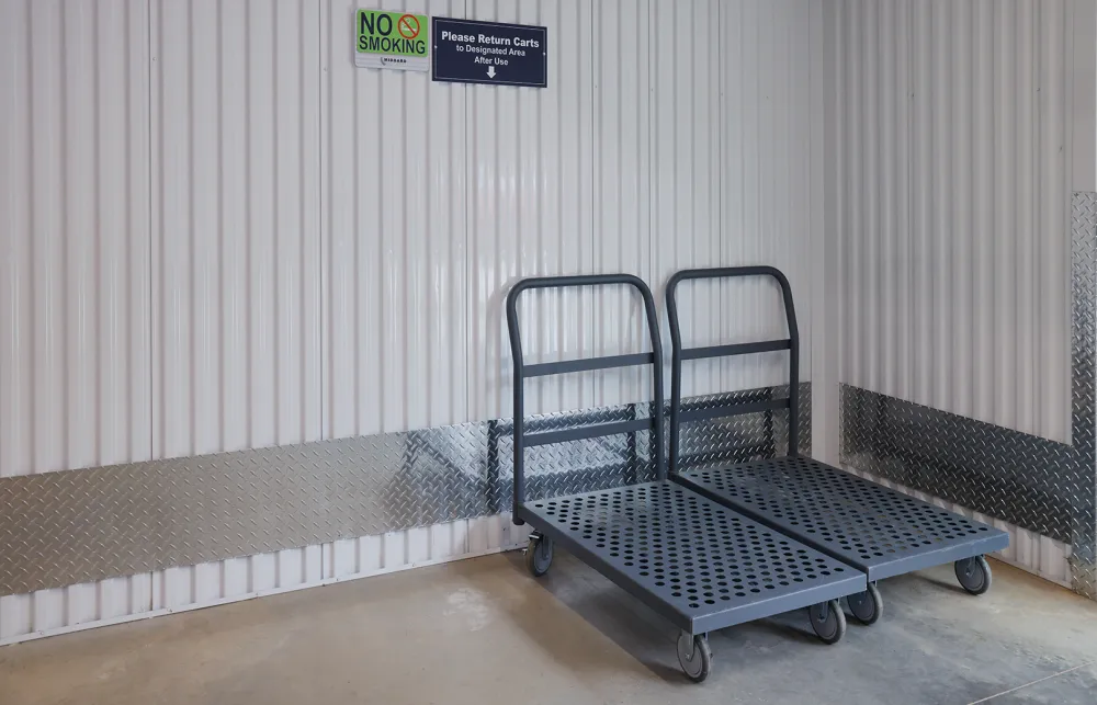 a shopping cart on a sidewalk