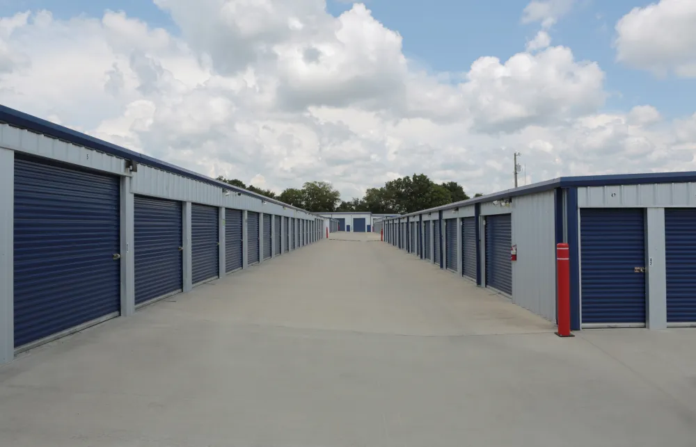 a row of metal containers