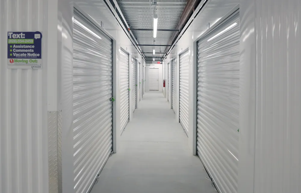 a long hallway with white walls