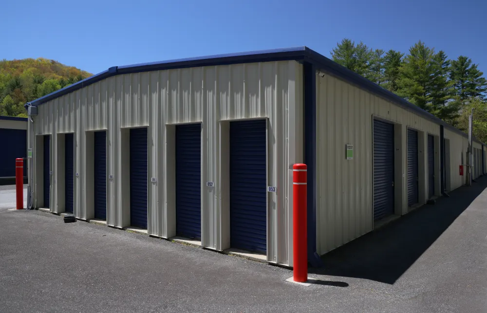 a row of garages