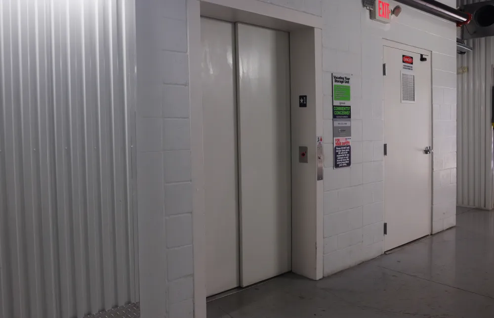 a row of white lockers