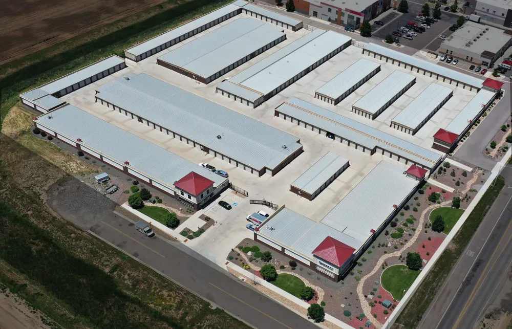 aerial view of a large building