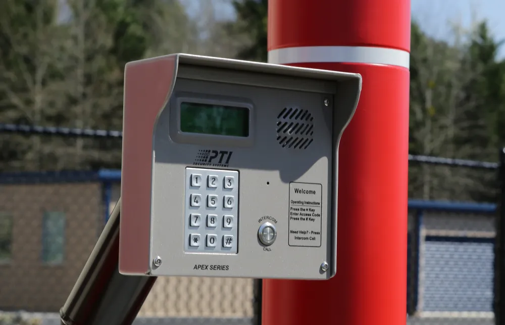 a parking meter on a pole