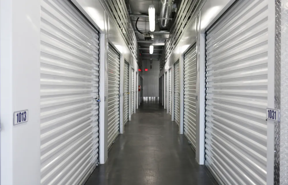 a long hallway with many computer servers