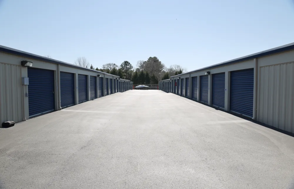 a row of garages