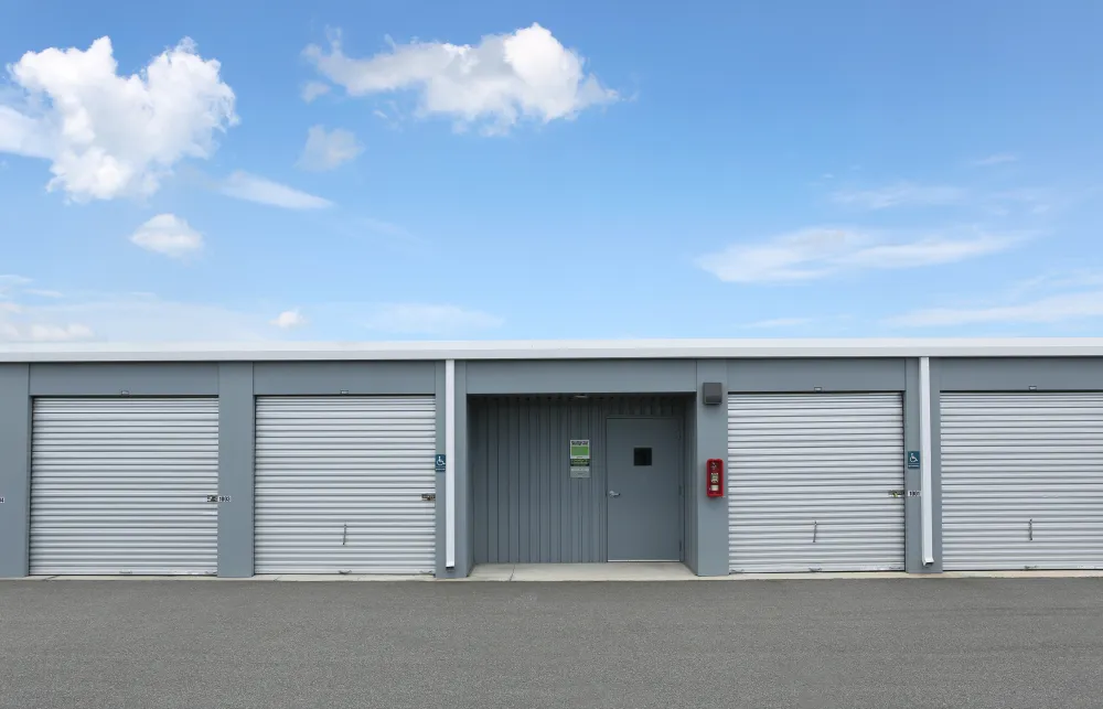 a row of garages