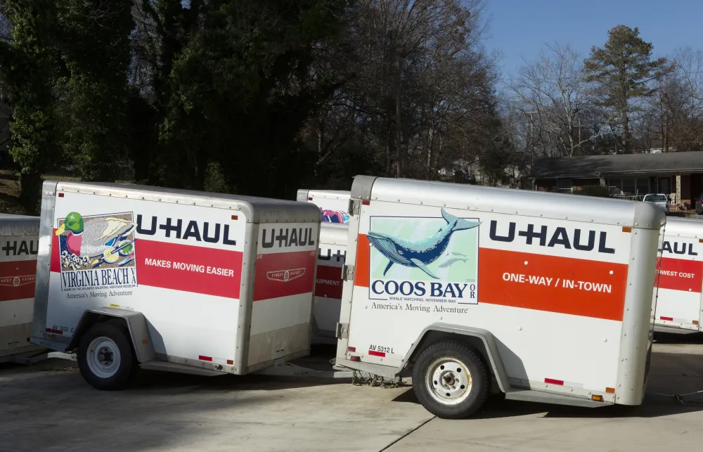 a couple of white trucks