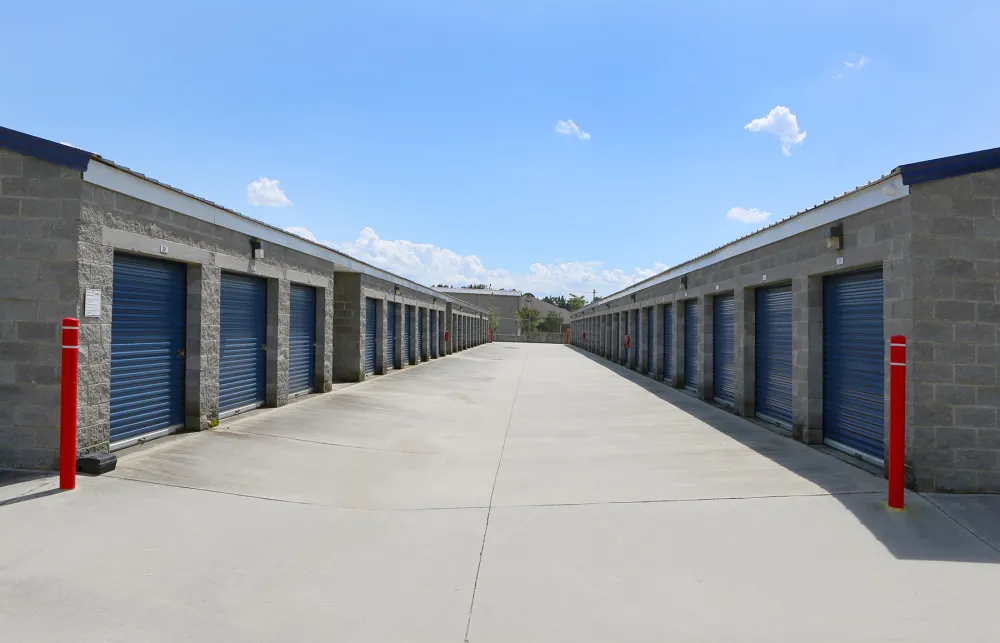 a long row of buildings