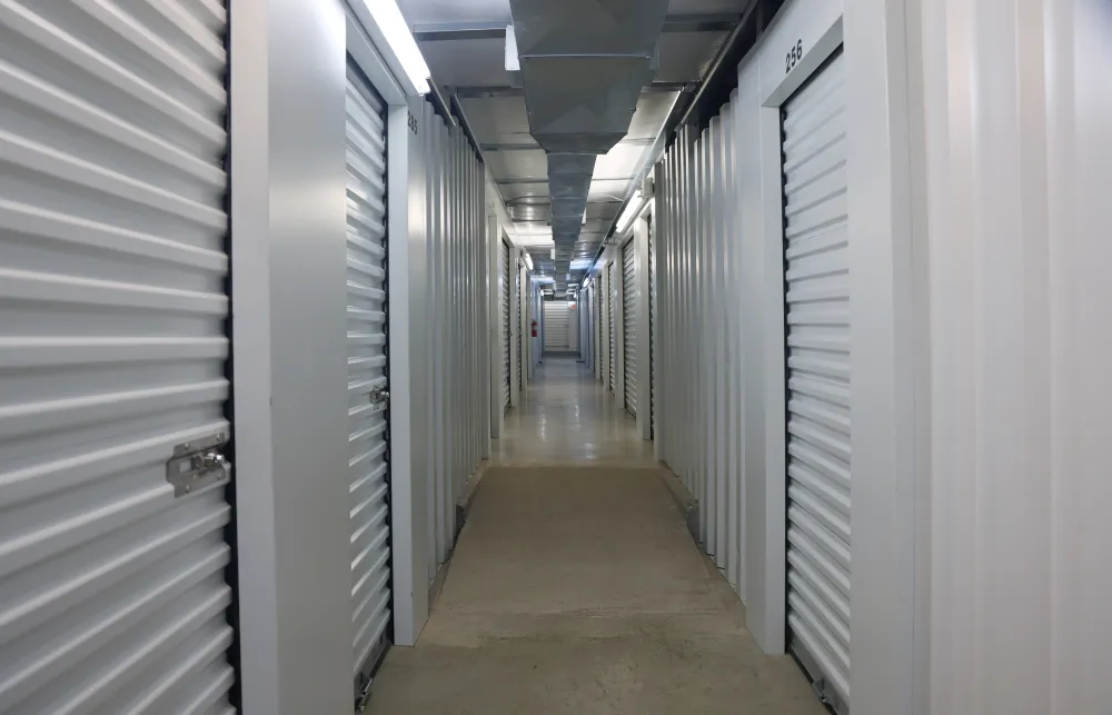 a long hallway with many computer servers