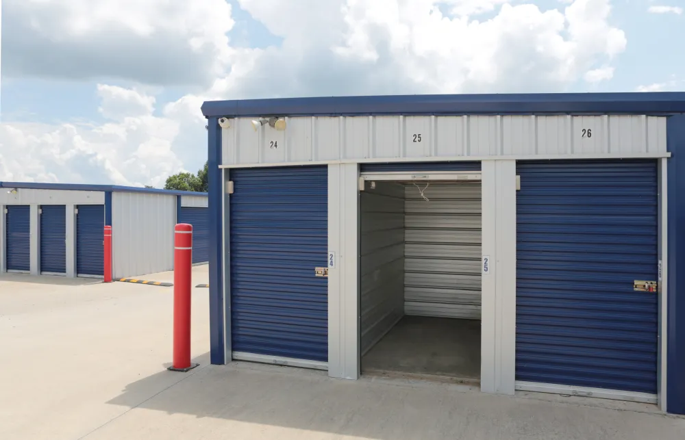 a group of garages