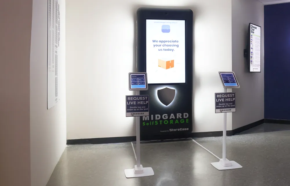 a display of a microsoft company