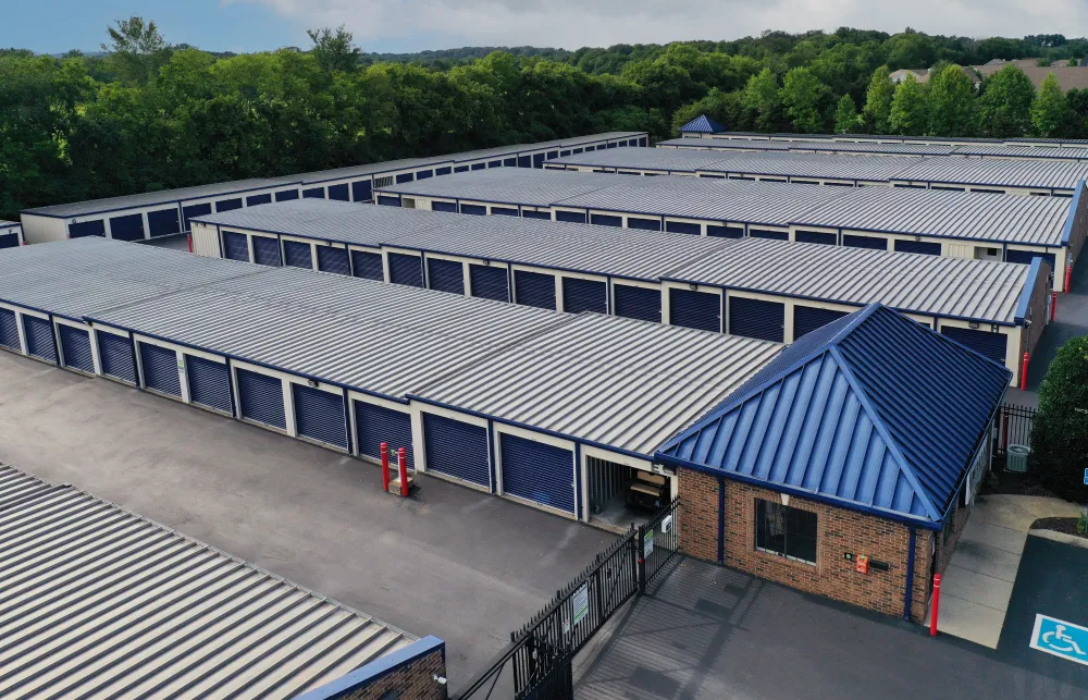 a building with solar panels