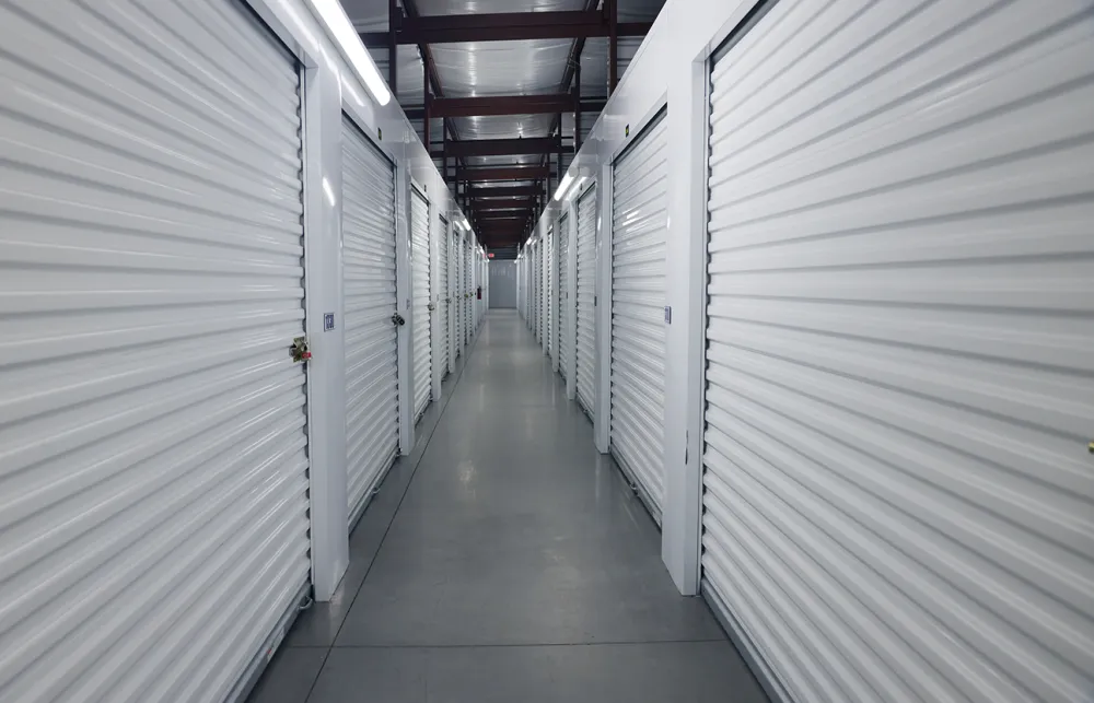 a long hallway with white walls