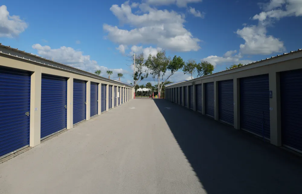 a row of white buildings