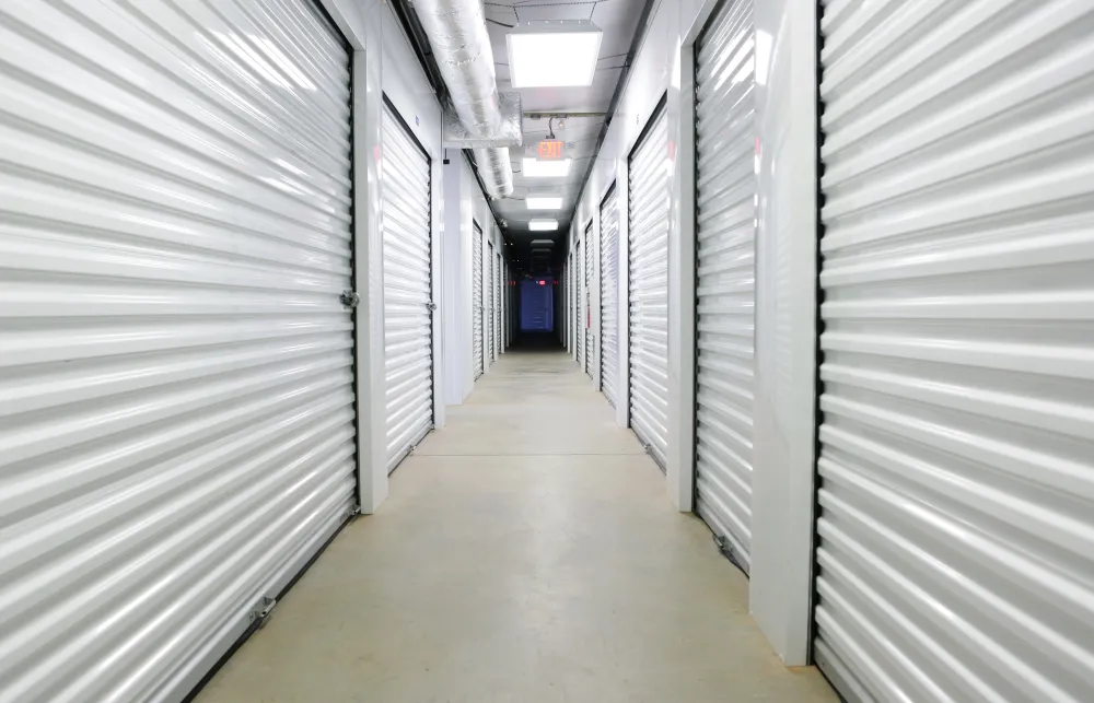 a long hallway with white walls