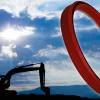 a side view of a rod seal for an excavator