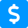 a blue box with a dollar sign