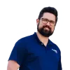 a man wearing glasses