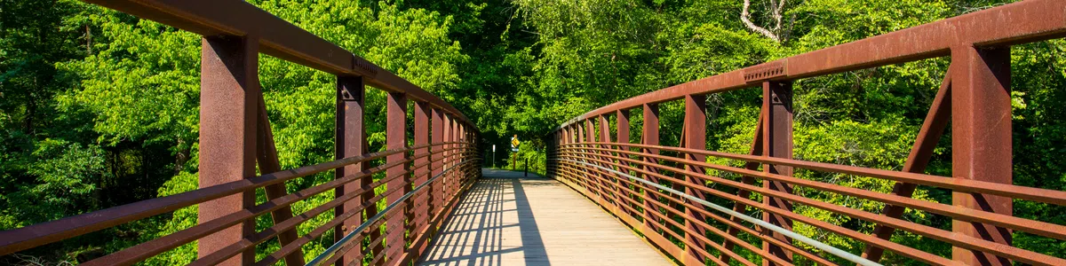 a bridge over a lake in Woodstock, GA