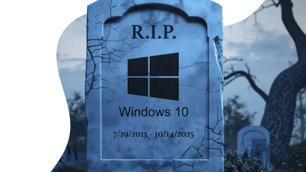 a tombstone with a sign on it