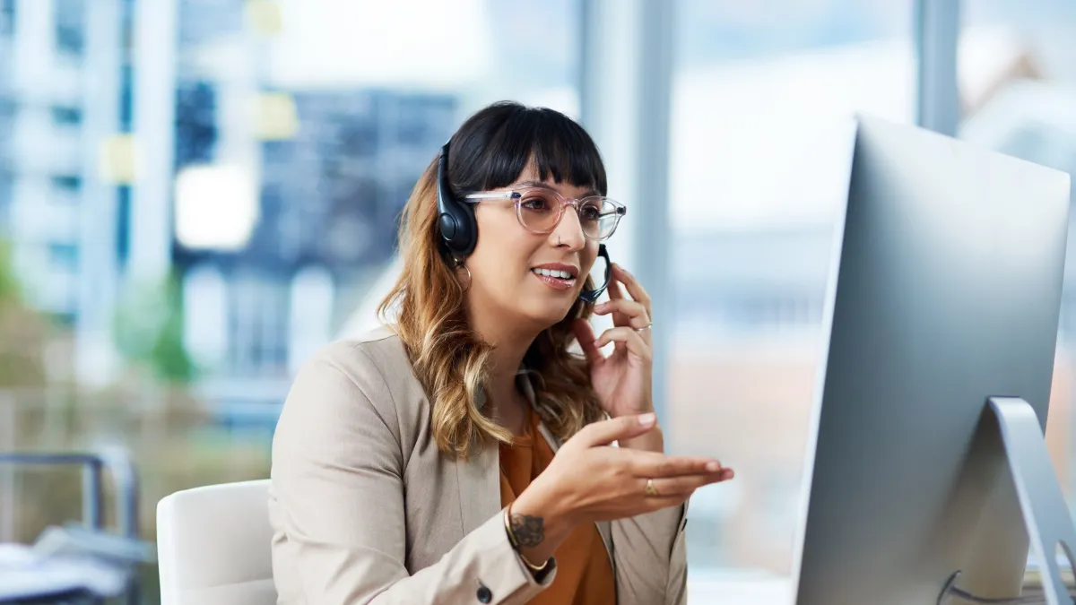 a woman talking on the phone