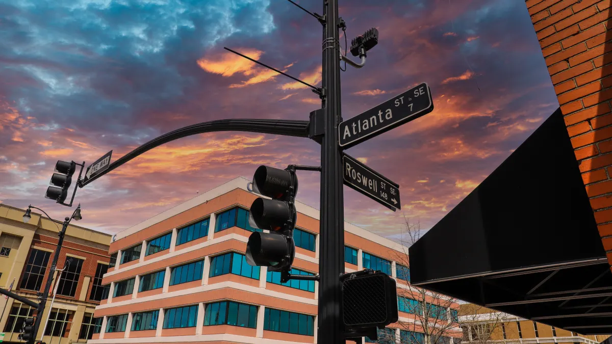 street signs in Marietta, GA