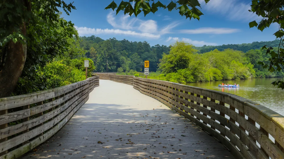 a bridge in Roswell, GA