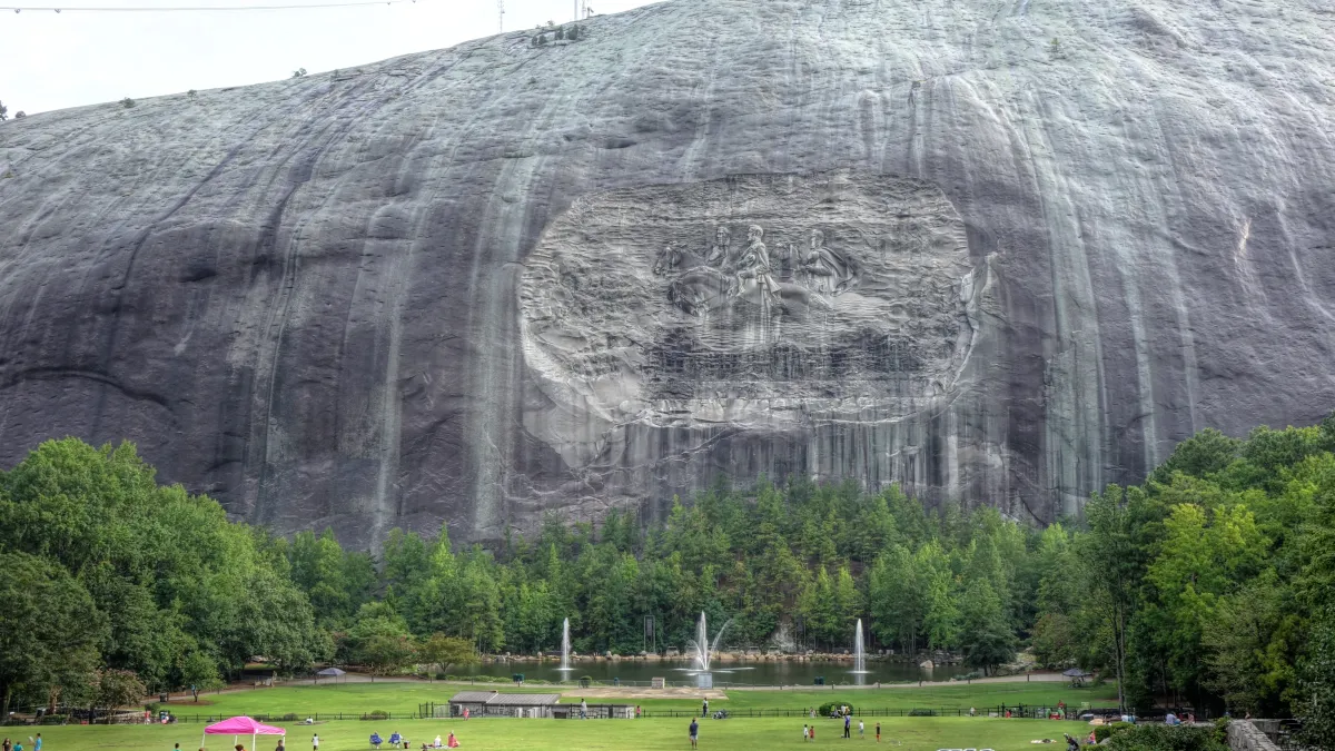 a group of people in Stone Mountain, GA