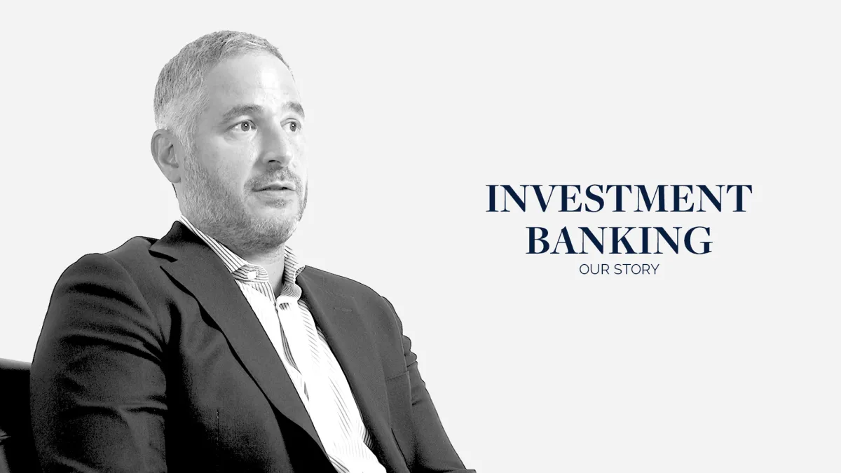 Head of Investment Banking in a suit