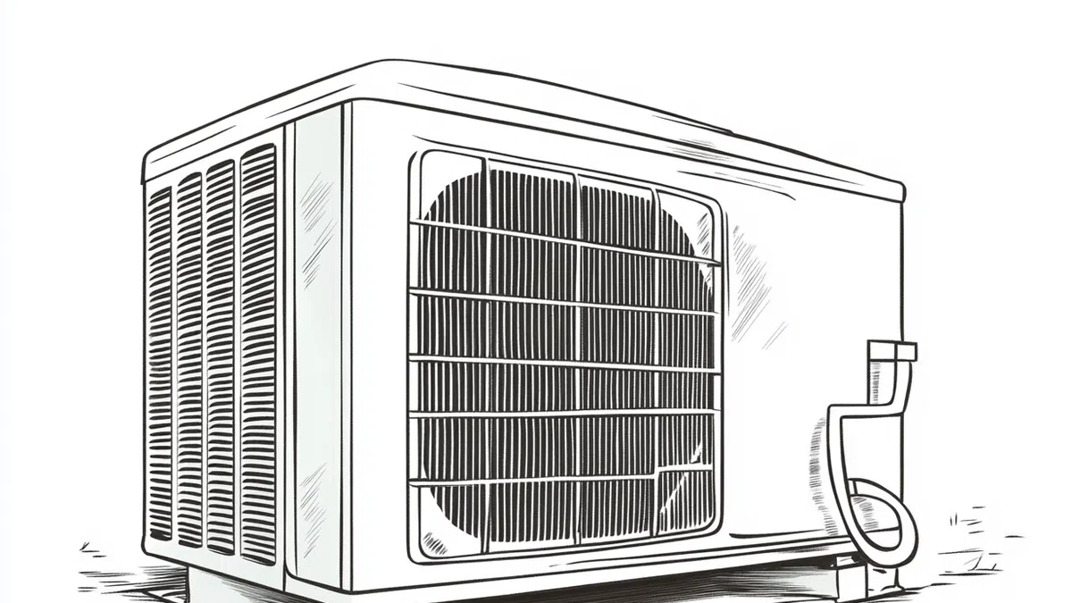 a drawing of a computer