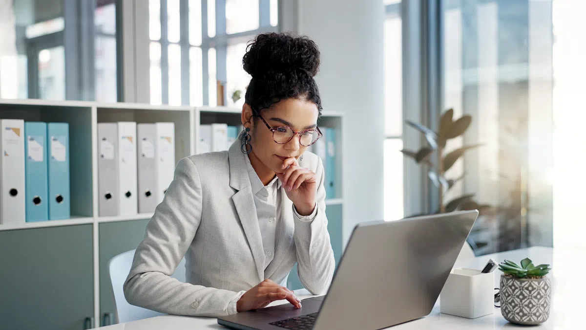 a person working on a laptop