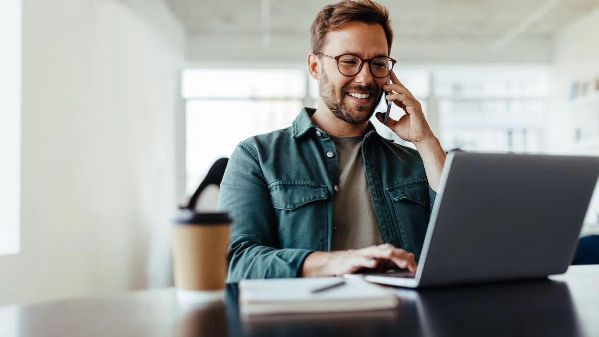 a person on the phone