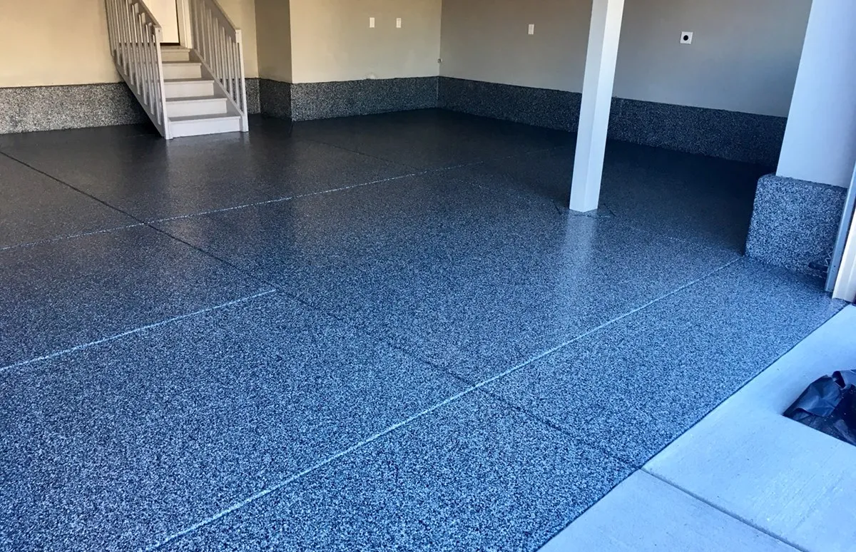close up of garage floor