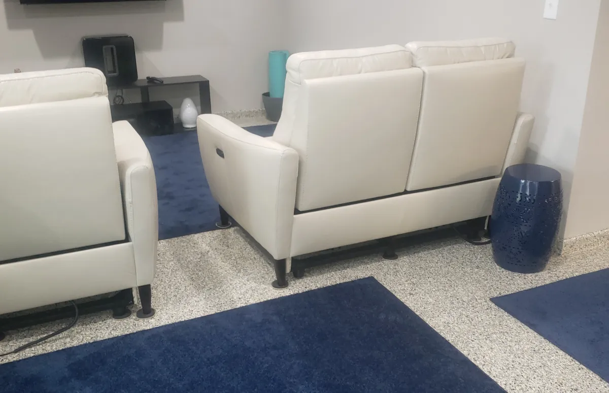 Modern Basement Tv Room