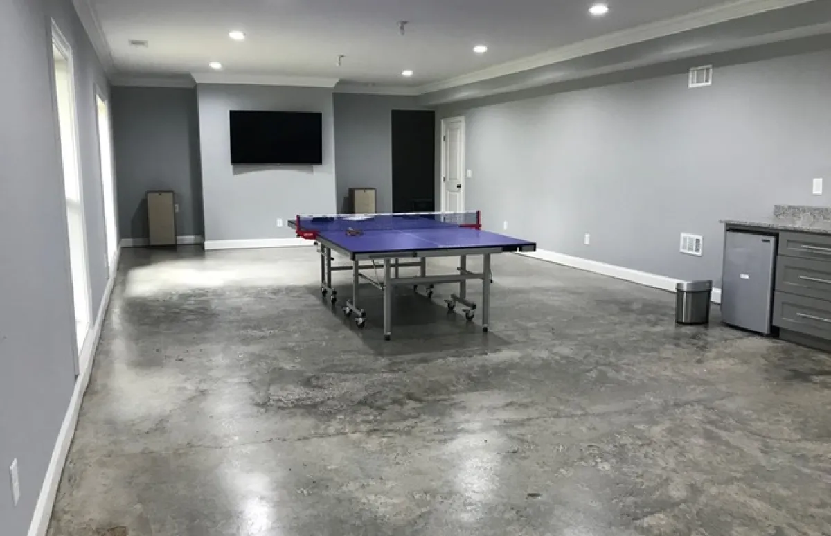 Basement Game Room Before & After