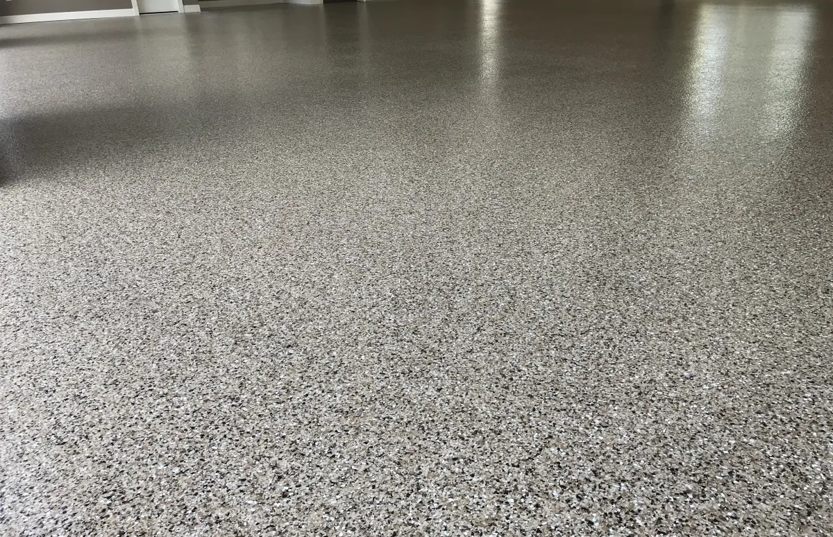 Close up of garage floor