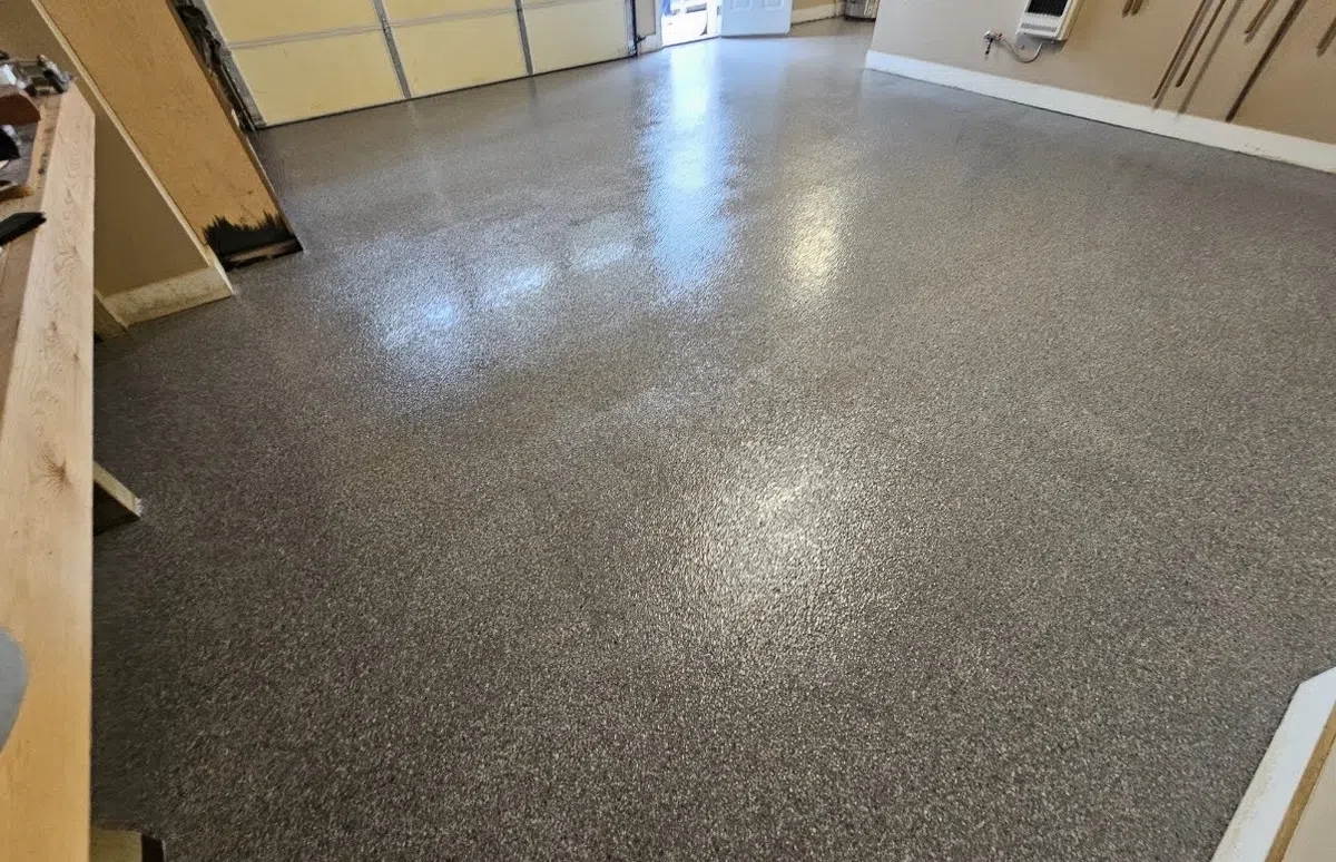 white suv on new flooring from Granite Garage Floors in Warren County