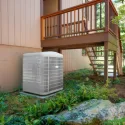 Outdoor heat pump condenser unit