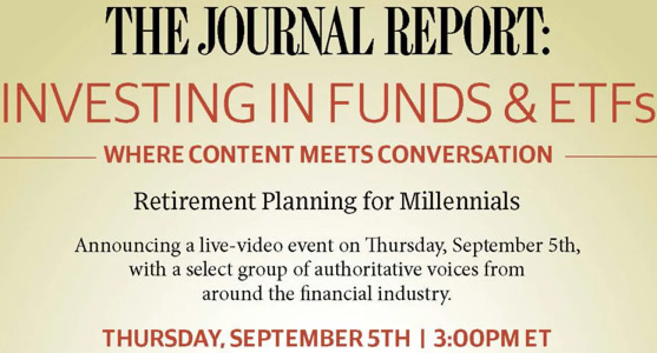Join Me on the Journal Report Spreecast: Retirement Planning for Millennials  