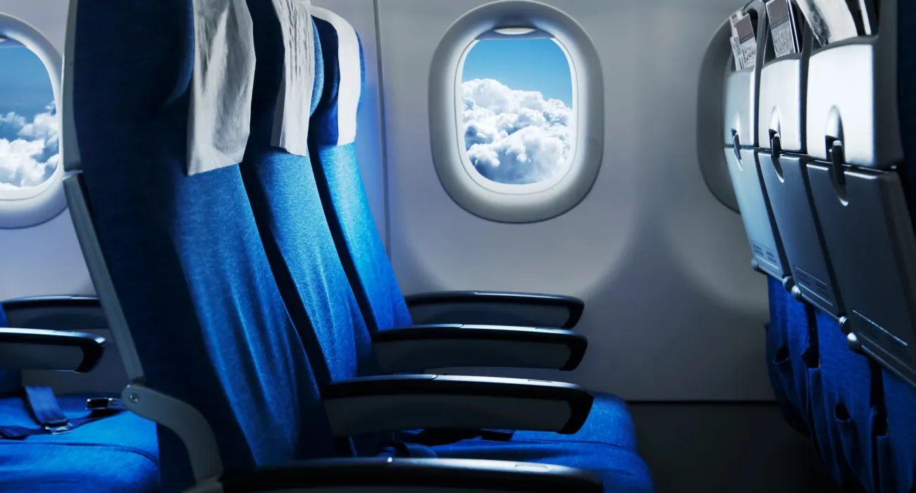 seats in an airplane