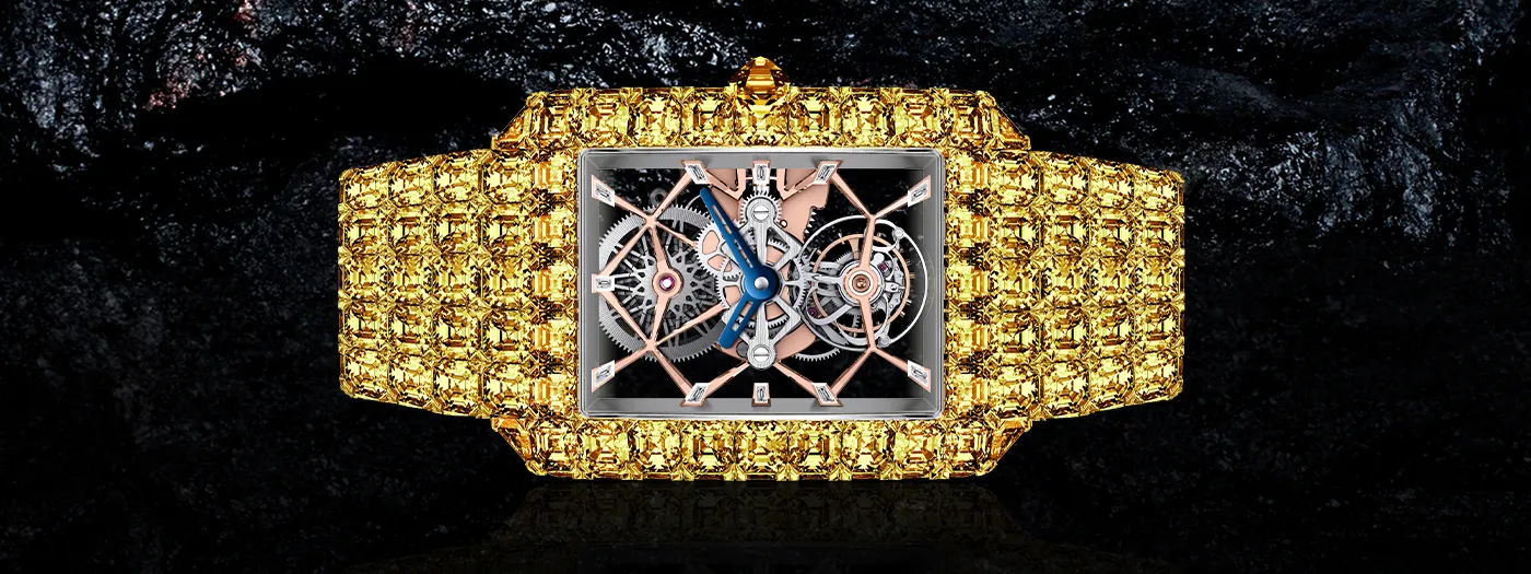 The Millionaire Tourbillon Yellow Diamonds Jacob Co