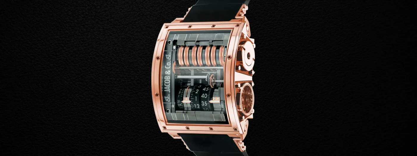 Quenttin Vertical Tourbillon 31 Day Rose Jacob Co